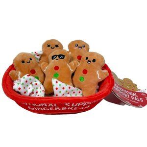 EMOTIONAL SUPPORT Gingerbread Mini Plushies 6 Pieces